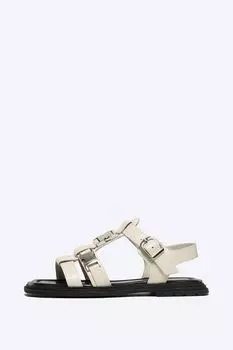 Сандалии кожаные с декором VITACCI