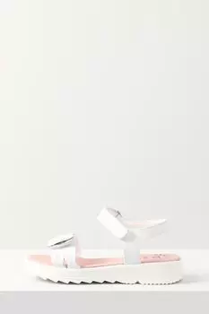 Сандалии кожаные с застежкой на липучке Pablosky