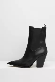 Сапоги кожаные на каблуке Michael Michael Kors