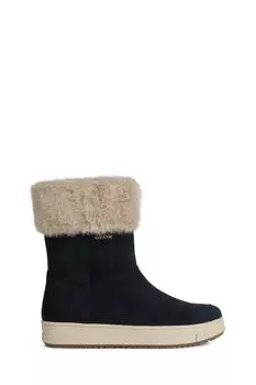 Сапоги кожаные с меховой отделкой Geox