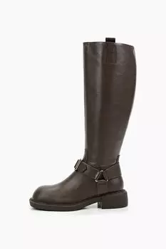 Сапоги кожаные с пряжкой Abricot