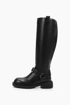 Сапоги кожаные с пряжкой Abricot