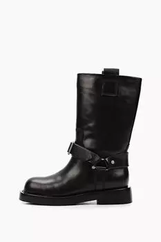 Сапоги кожаные с ремешком Abricot