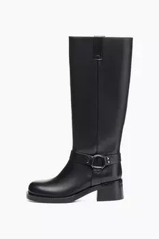 Сапоги кожаные с ремешком MYSA