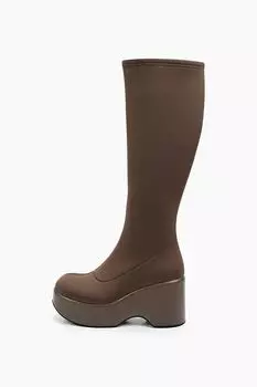 Сапоги на высокой подошве Abricot