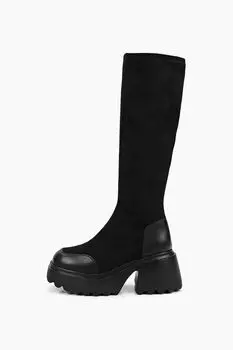 Сапоги на высокой подошве Abricot