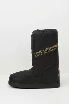 Сапоги утепленные с логотипом Love Moschino