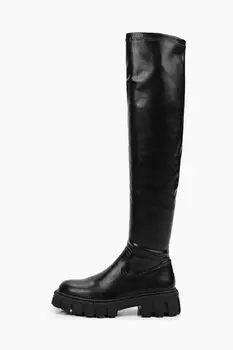 Сапоги высокие на массивной подошве Abricot