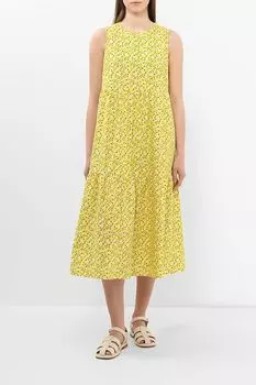 Сарафан хлопковый без рукавов с принтом BELUCCI