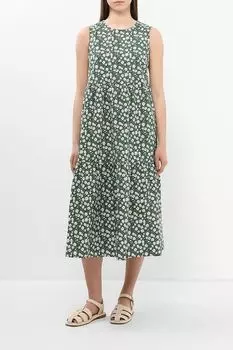 Сарафан хлопковый без рукавов с принтом BELUCCI