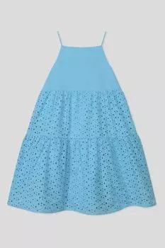 Сарафан хлопковый на бретельках с шитьем GIOCO