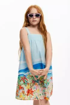 Сарафан хлопковый с принтом Desigual