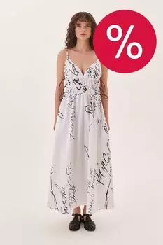Сарафан хлопковый с принтом God Save The Princess EVE&ESTHER