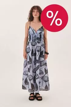 Сарафан хлопковый с принтом Lost in flowers EVE&ESTHER
