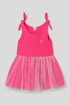 Сарафан хлопковый с юбкой из сетки KIDSPARAD