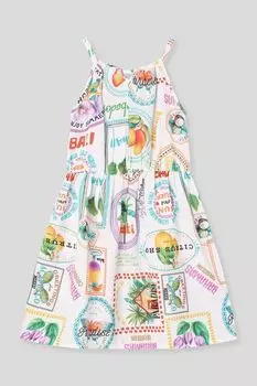 Сарафан на бретельках с принтом Mayoral