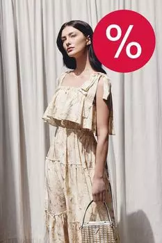 Сарафан на завязках с оборками BELUCCI