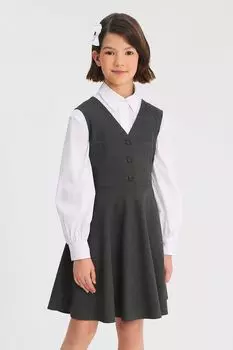 Сарафан с V-образным вырезом и юбкой солнце SMENA