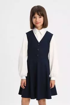 Сарафан с V-образным вырезом и юбкой солнце SMENA