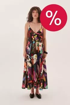 Сарафан свободного кроя с принтом Дюймовочка EVE&ESTHER