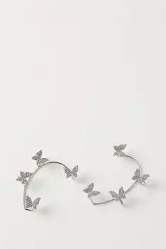 Серьги-кафф с декором Бабочки Choupette