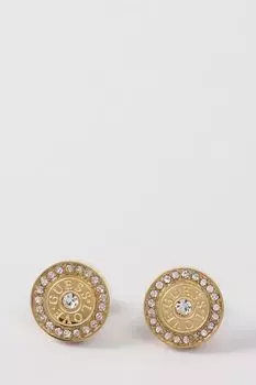 Серьги-пусеты с кристаллами Guess