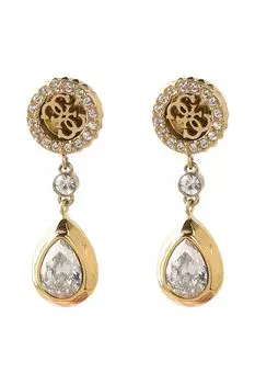 Серьги-пусеты с кристаллами Guess