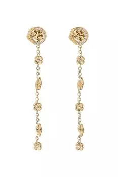 Серьги-пусеты с кристаллами Guess