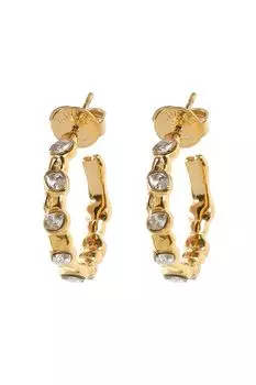 Серьги-пусеты с кристаллами Guess