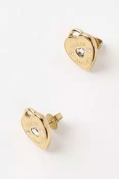 Серьги-пусеты с кристаллами Guess