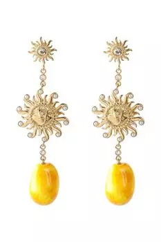 Серьги с кристаллами Guess