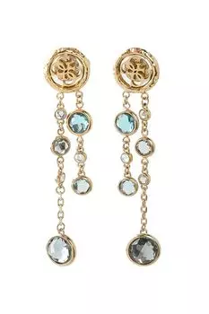 Серьги с кристаллами Guess