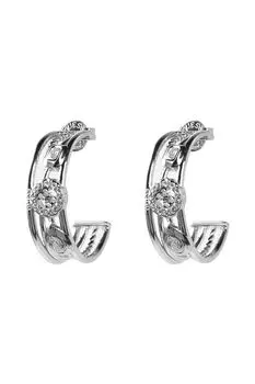 Серьги с кристаллами Guess