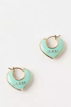 Серьги с логотипом Guess