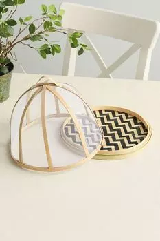 Сервировочное блюдо с куполом Bamboo 24 см COINCASA