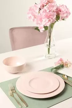 Сервиз чайно-столовый из 4 предметов Цветной бисквитный фарфор Dcor de Table