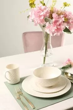 Сервиз чайно-столовый из 4 предметов Цветной бисквитный фарфор Dcor de Table