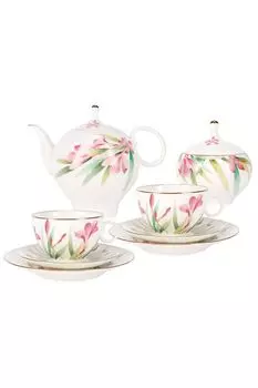 Сервиз чайный из 20 предметов Акварель Императорский Фарфоровый Завод
