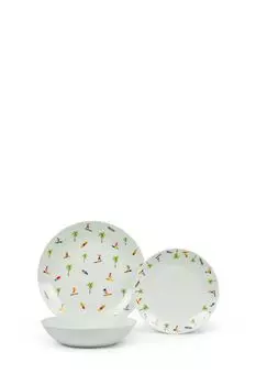 Сервиз фарфоровый столовый из 18 предметов Honolulu COINCASA