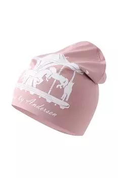 Шапка-бини хлопковая с принтом Андерсен