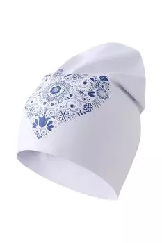 Шапка-бини хлопковая с принтом Андерсен