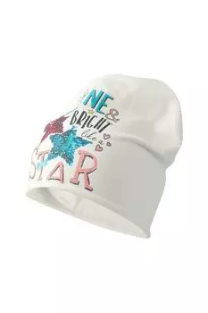 Шапка бини хлопковая с принтом Totti
