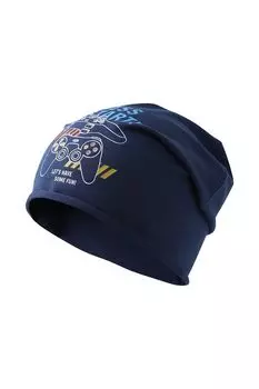 Шапка-бини хлопковая с принтом Totti