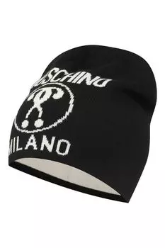 Шапка бини из смесовой шерсти Moschino