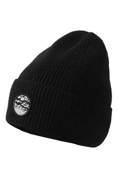 Шапка бини из смесовой шерсти с нашивкой MARCO DI RADI
