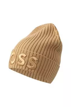 Шапка бини с логотипом бренда BOSS