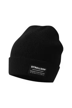 Шапка бини с логотипом бренда Strellson