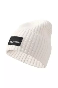 Шапка бини с логотипом Karl Lagerfeld Jeans