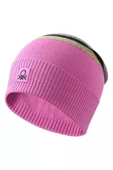 Шапка бини с люрексом Benetton