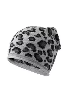 Шапка бини шерстяная с принтом Auranna